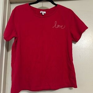 Ella Moss Short Sleeve Love T-Shirt